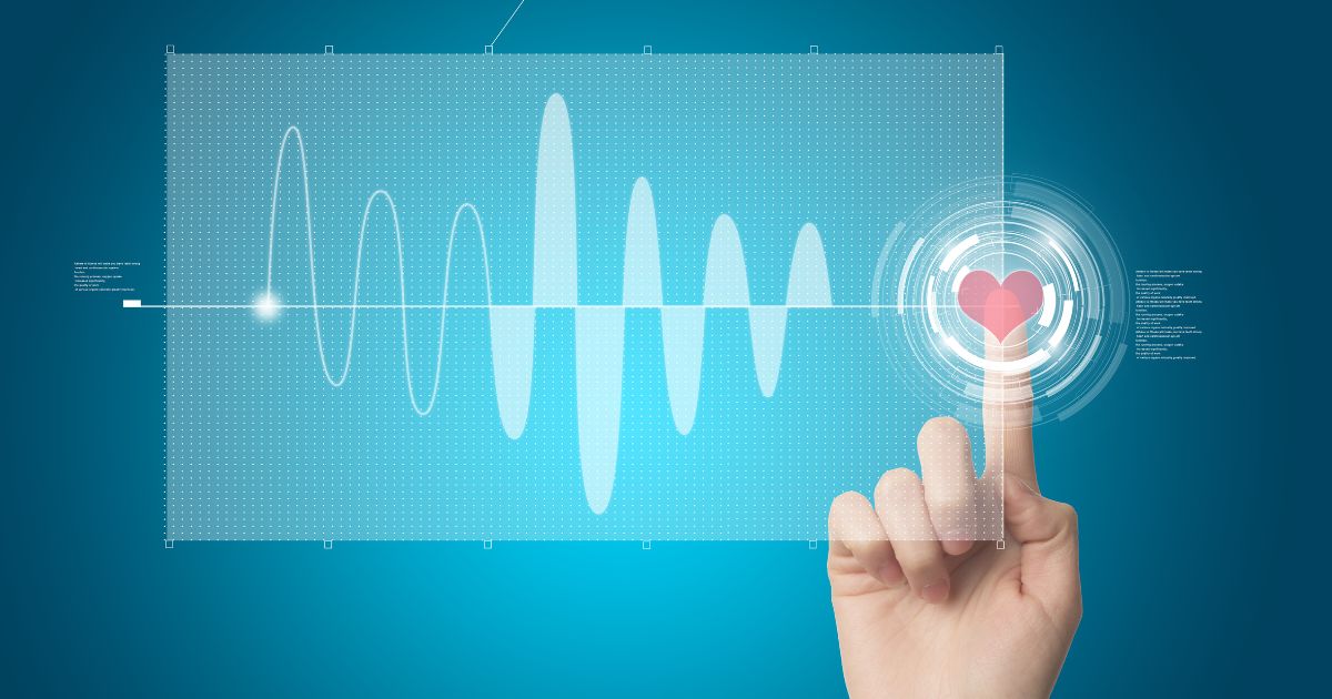 exame de ECG e coração